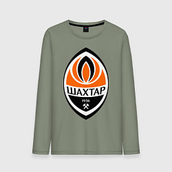 Лонгслив хлопковый мужской ФК Шахтёр, цвет: авокадо