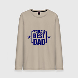 Мужской лонгслив Worlds best dad