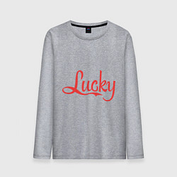Мужской лонгслив Lucky logo
