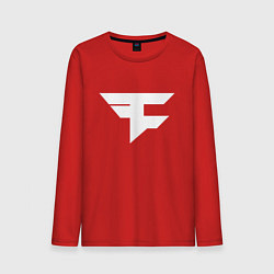 Лонгслив хлопковый мужской FAZE Symbol, цвет: красный