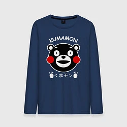 Лонгслив хлопковый мужской Kumamon, цвет: тёмно-синий