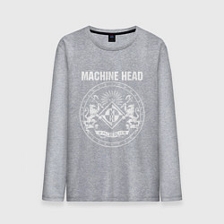 Лонгслив хлопковый мужской Machine Head MCMXCII, цвет: меланж