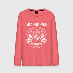 Лонгслив хлопковый мужской Machine Head MCMXCII, цвет: коралловый