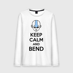 Мужской лонгслив Keep Calm & Bend