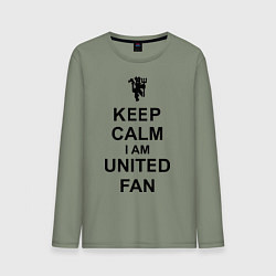 Мужской лонгслив Keep Calm & United fan