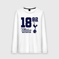 Лонгслив хлопковый мужской FC Tottenham 1882, цвет: белый