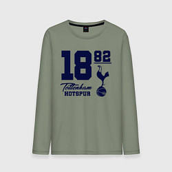 Лонгслив хлопковый мужской FC Tottenham 1882, цвет: авокадо