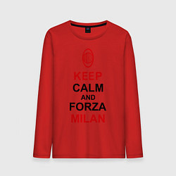 Мужской лонгслив Keep Calm & Forza Milan