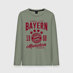 Лонгслив хлопковый мужской Bayern Munchen 1900, цвет: авокадо