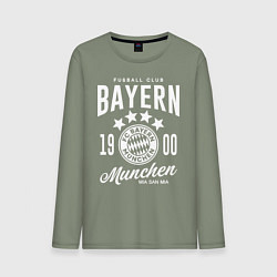 Лонгслив хлопковый мужской Bayern Munchen 1900, цвет: авокадо