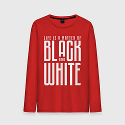 Лонгслив хлопковый мужской Juventus: Black & White, цвет: красный