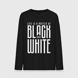 Мужской лонгслив Juventus: Black & White