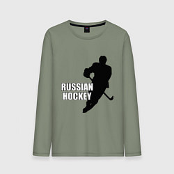 Мужской лонгслив Russian Red Hockey