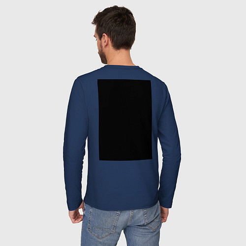 Мужской лонгслив HenTai / Тёмно-синий – фото 4