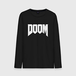 Лонгслив хлопковый мужской DOOM, цвет: черный