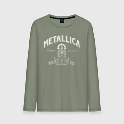 Лонгслив хлопковый мужской Metallica: Whiskey in the Jar, цвет: авокадо