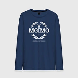 Лонгслив хлопковый мужской MGIMO, цвет: тёмно-синий