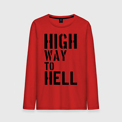 Мужской лонгслив High way to hell