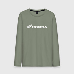 Лонгслив хлопковый мужской HONDA, цвет: авокадо