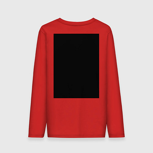 Мужской лонгслив Senpai: Pornhub Style / Красный – фото 2