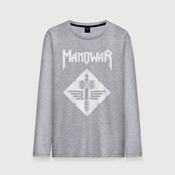 Лонгслив хлопковый мужской Manowar, цвет: меланж