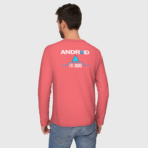 Мужской лонгслив RK800 CONNOR / Коралловый – фото 4