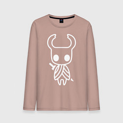 Лонгслив хлопковый мужской Hollow Knight: Minimalism, цвет: пыльно-розовый