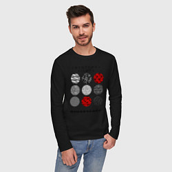 Лонгслив хлопковый мужской TOP: Blurryface, цвет: черный — фото 2