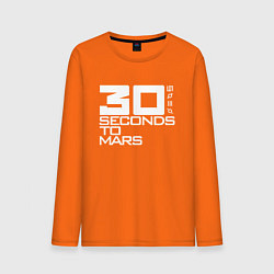 Лонгслив хлопковый мужской 30 SECONDS TO MARS цвета оранжевый — фото 1
