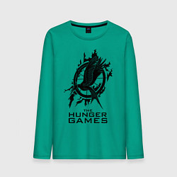 Лонгслив хлопковый мужской The Hunger Games цвета зеленый — фото 1