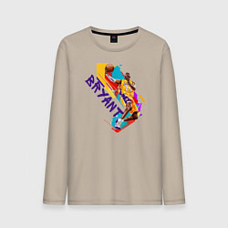 Лонгслив хлопковый мужской Kobe Bryant, цвет: миндальный