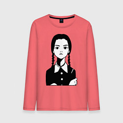 Мужской лонгслив Wednesday Addams