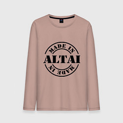 Лонгслив хлопковый мужской Made in Altai, цвет: пыльно-розовый