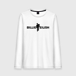 Лонгслив хлопковый мужской BILLIE EILISH: White Fashion, цвет: белый