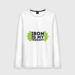 Мужской лонгслив Iron is my therapy