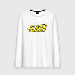 Лонгслив хлопковый мужской The Flash, цвет: белый