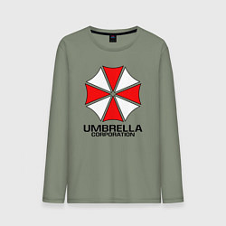 Лонгслив хлопковый мужской UMBRELLA CORP, цвет: авокадо