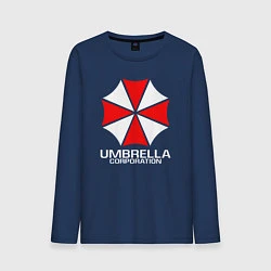 Лонгслив хлопковый мужской UMBRELLA CORP, цвет: тёмно-синий