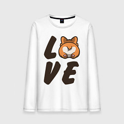 Мужской лонгслив Love Corgi