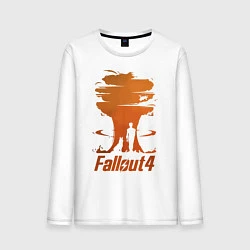 Лонгслив хлопковый мужской Fallout 4, цвет: белый