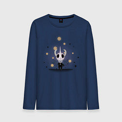Лонгслив хлопковый мужской Hollow knight Полый рыцарь, цвет: тёмно-синий