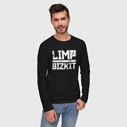 Лонгслив хлопковый мужской LIMP BIZKIT, цвет: черный — фото 2