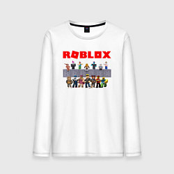 Лонгслив хлопковый мужской ROBLOX, цвет: белый