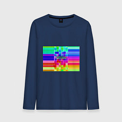 Лонгслив хлопковый мужской Роблокс, цвет: тёмно-синий