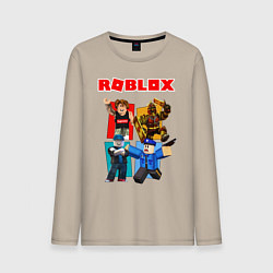 Лонгслив хлопковый мужской ROBLOX, цвет: миндальный