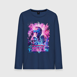 Лонгслив хлопковый мужской Muse, цвет: тёмно-синий