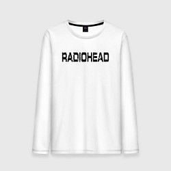 Лонгслив хлопковый мужской Radiohead, цвет: белый