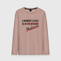 Мужской лонгслив Женщина в медицине
