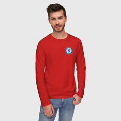 Лонгслив хлопковый мужской ЧЕЛСИ, цвет: красный — фото 2
