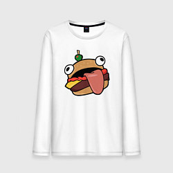 Лонгслив хлопковый мужской Fortnite Burger, цвет: белый